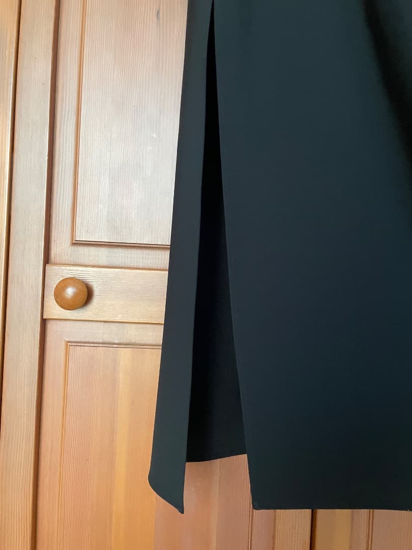 ブラックロングシャツワンピース