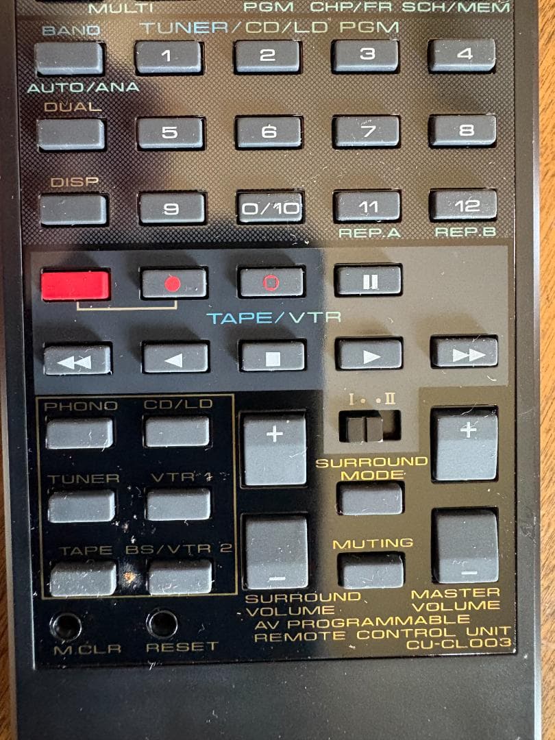 パイオニア システムコンポ Wave CL-X90用リモコン CU-CL003