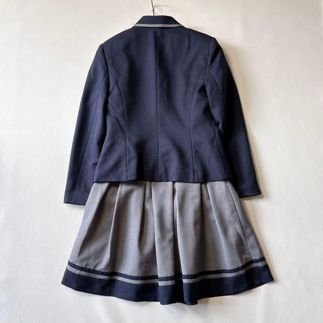 極美品 エルアンノワール 160 フォーマルセットアップ5点セット 紺 グレー