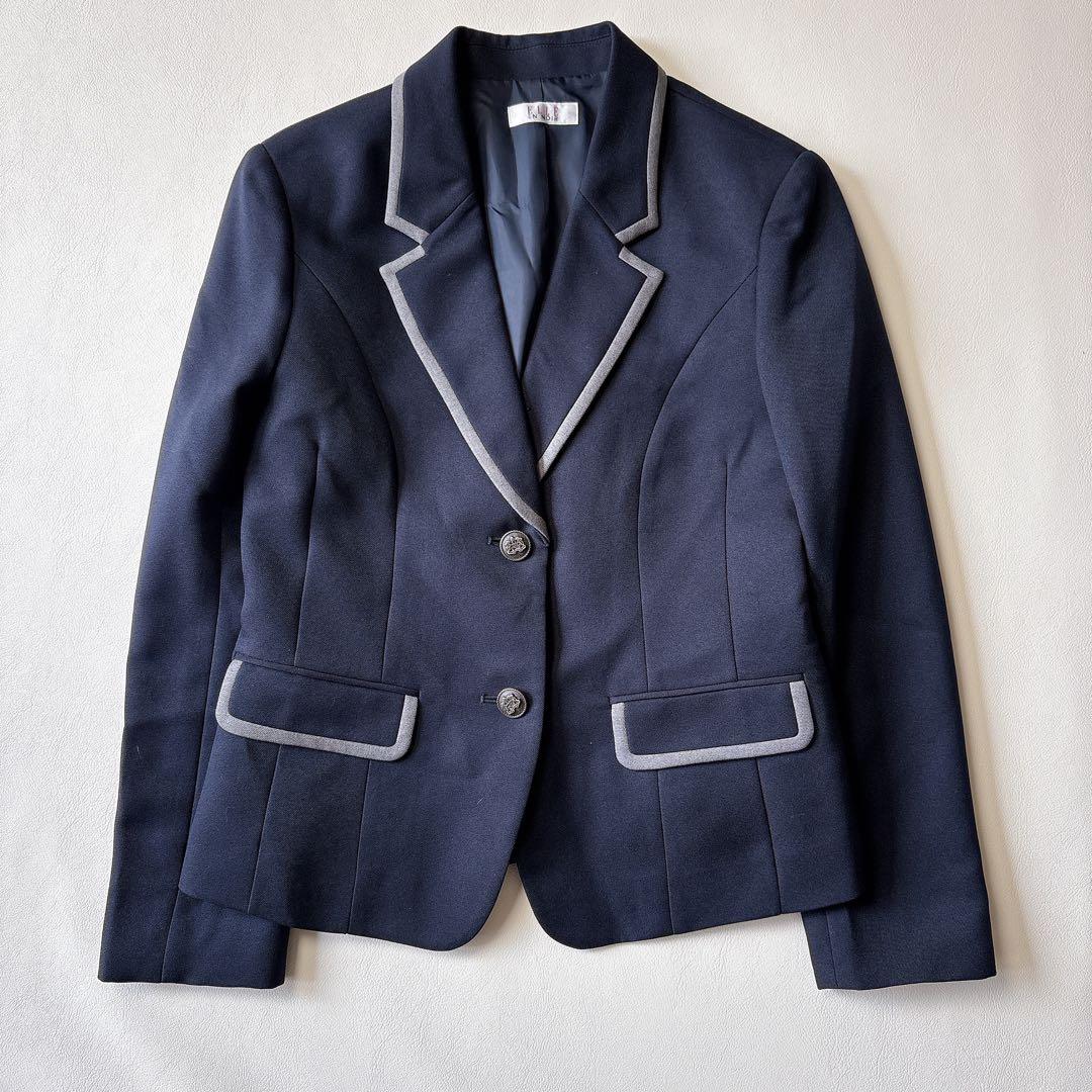 極美品 エルアンノワール 160 フォーマルセットアップ5点セット 紺 グレー