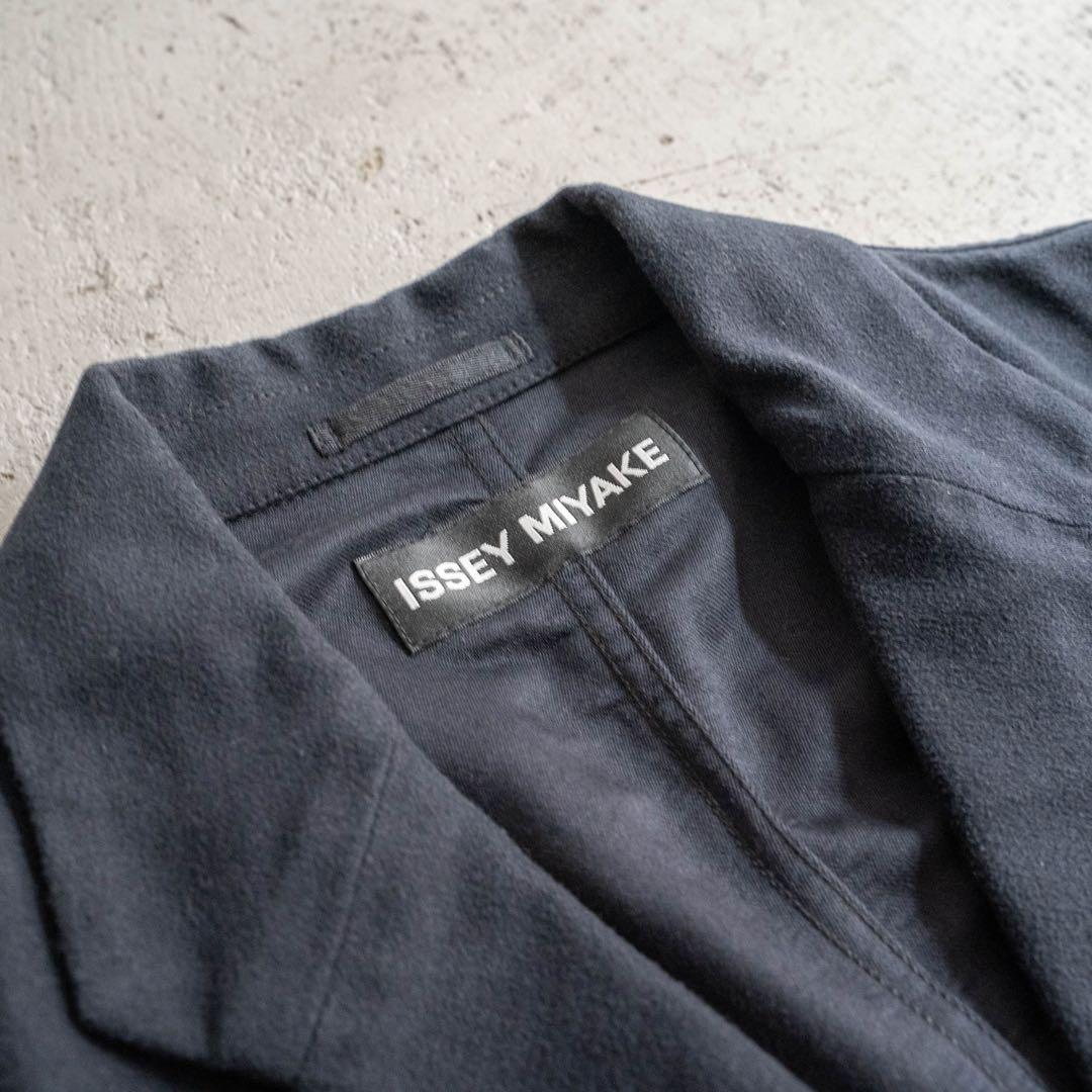94AW ISSEY MIYAKE コットン テーラードジャケット ブラック