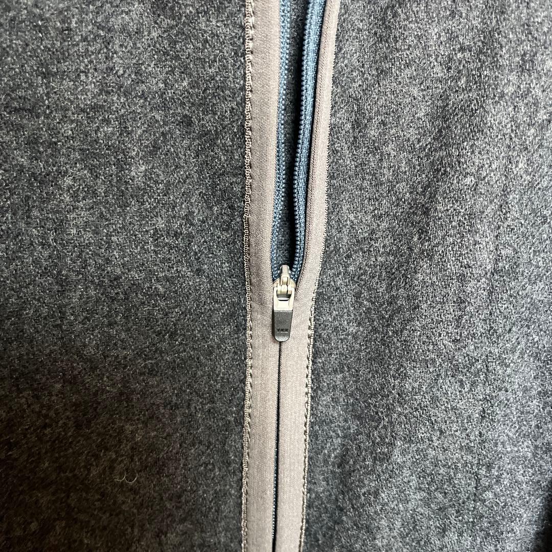 新品 sandwaterr ライナー ノーカラー シャツ ジャケット グレー2