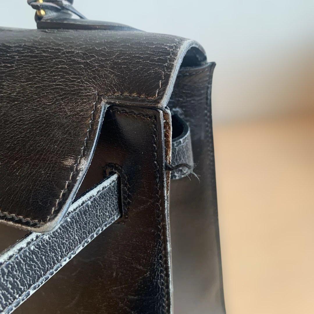 レ*ン様 エルメス　ケリー　ブラック　レザー