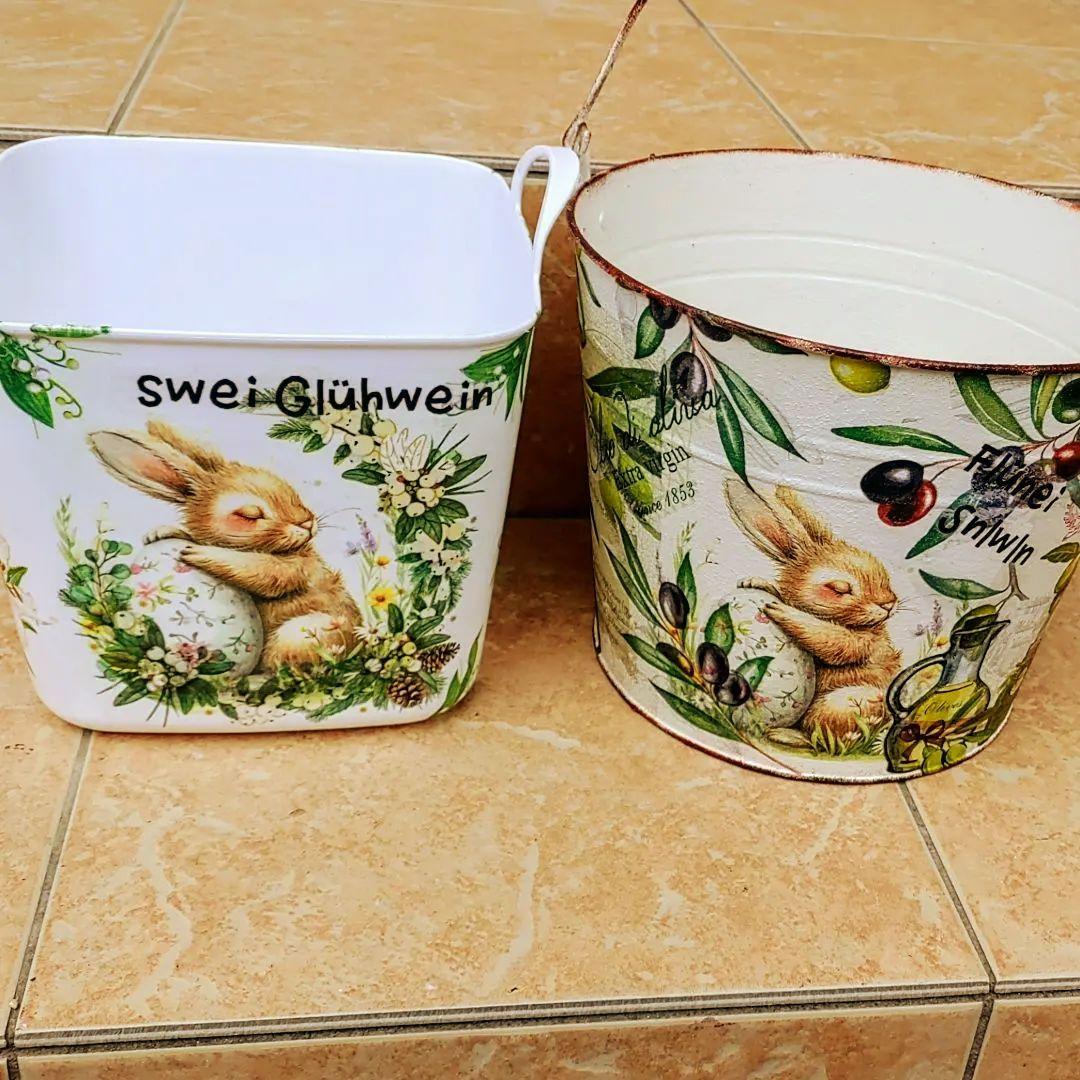 ☆MIRI☆様　　ソフトバスケット　白たまごのうさぎさんwhite flower