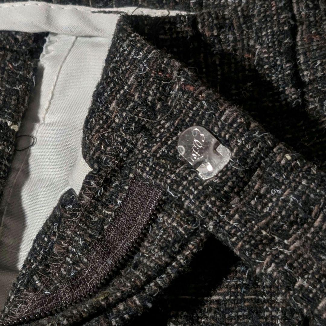 60s 70s　USA製　ロケットtalon　ごまパンツ　カスリ柄　ウール混