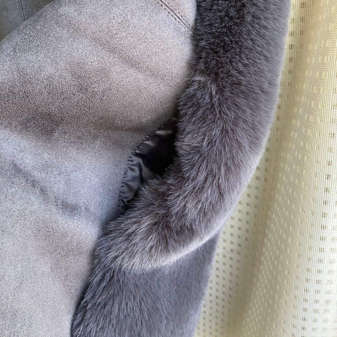 vivaprestヴィバプレスト　チャコールグレー フード付き エコファージレ