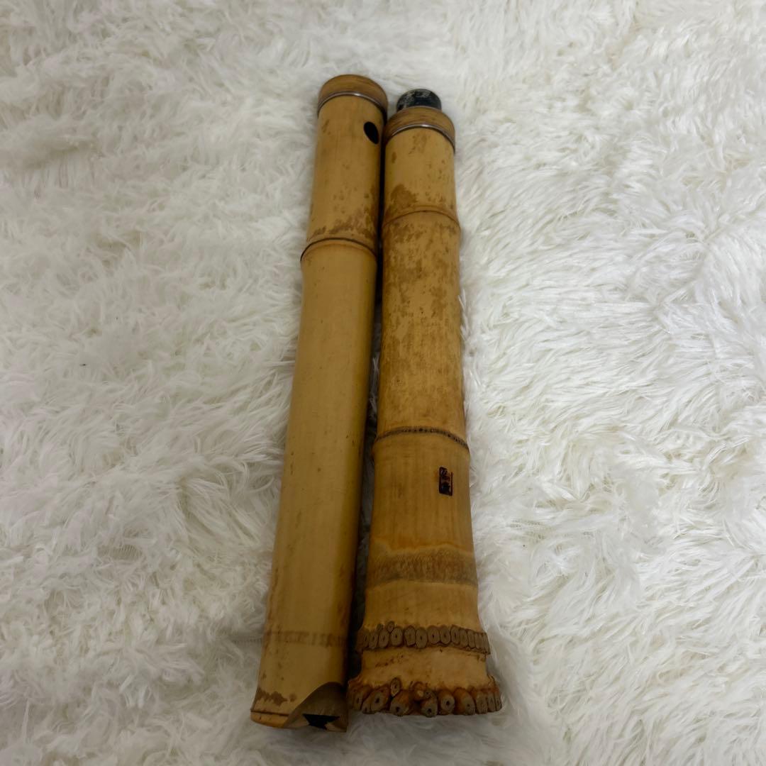 【希少品】尺八本体 58cm 倫童銘ニ印　1.9尺　竹製
