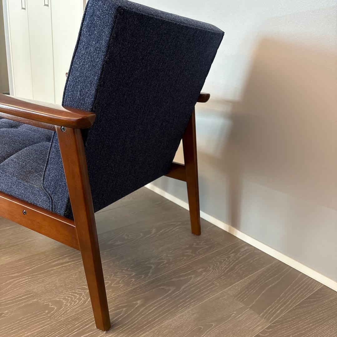 カリモク60 Kチェア1シーター タープブルー