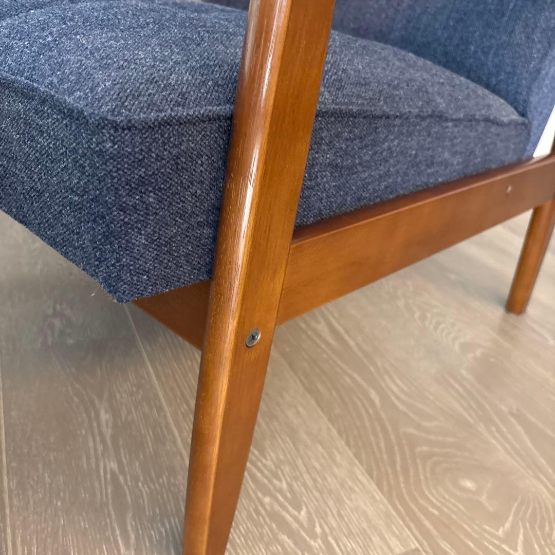 カリモク60 Kチェア1シーター タープブルー