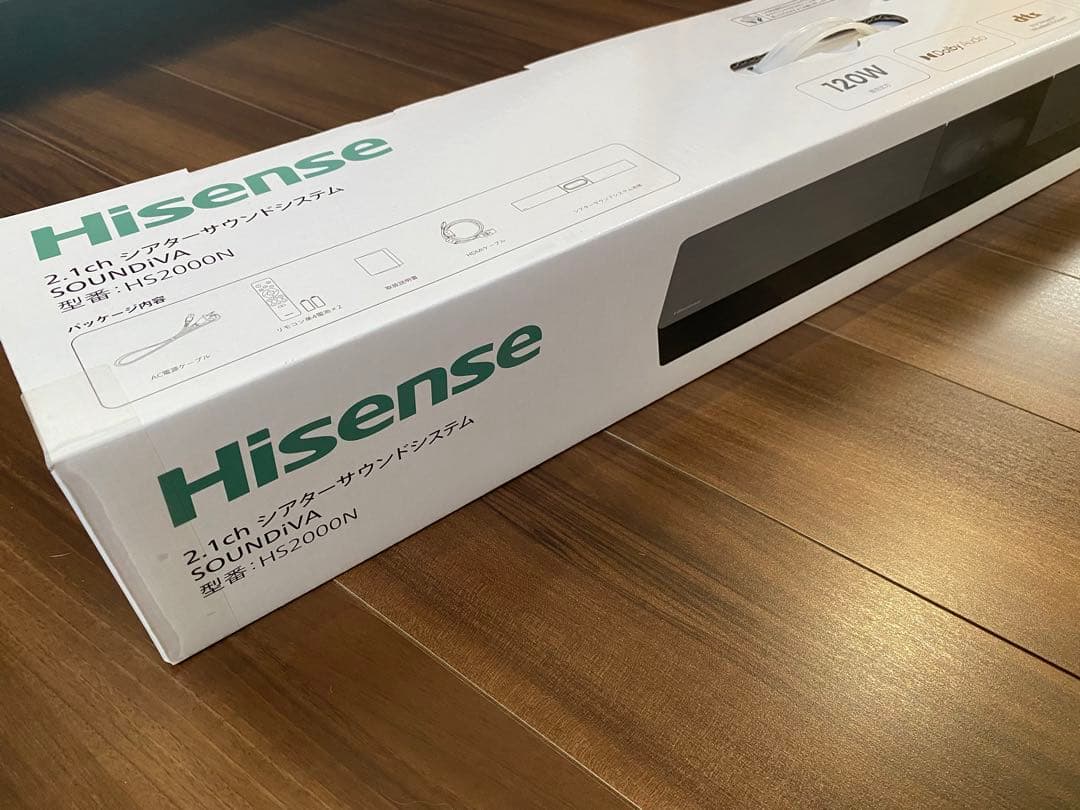 Hisenseハイセンス HS2000Nサウンドバー 黒