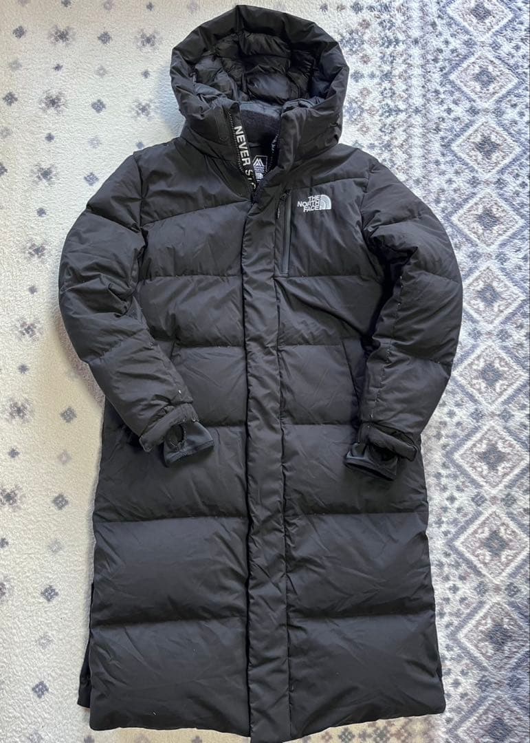 ノースフェイス ロングダウンジャケット メンズ100L ブラック