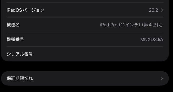 iPad pro 11インチ 第4世代 128GB