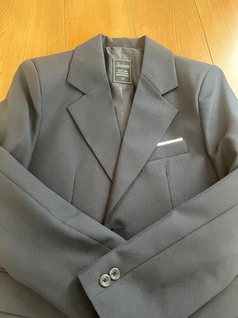 卒業式フォーマルスーツ 黒 150cm~