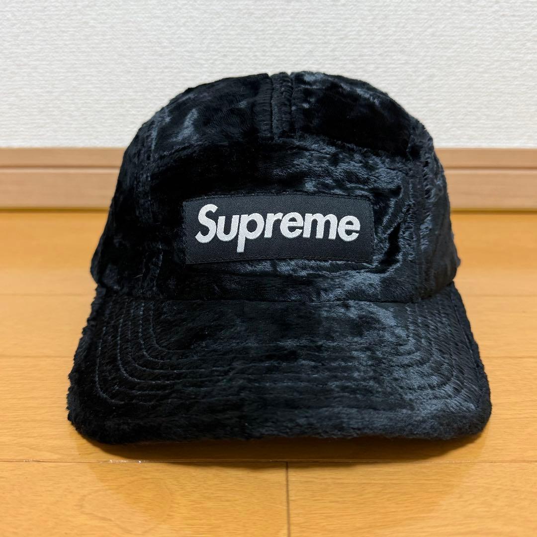 帽子 Supreme Crushed Velvet Camp Cap 22ss