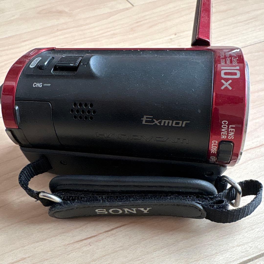 【値引き】SONY HD ビデオカメラ 本体 レッド　HDR-CX120