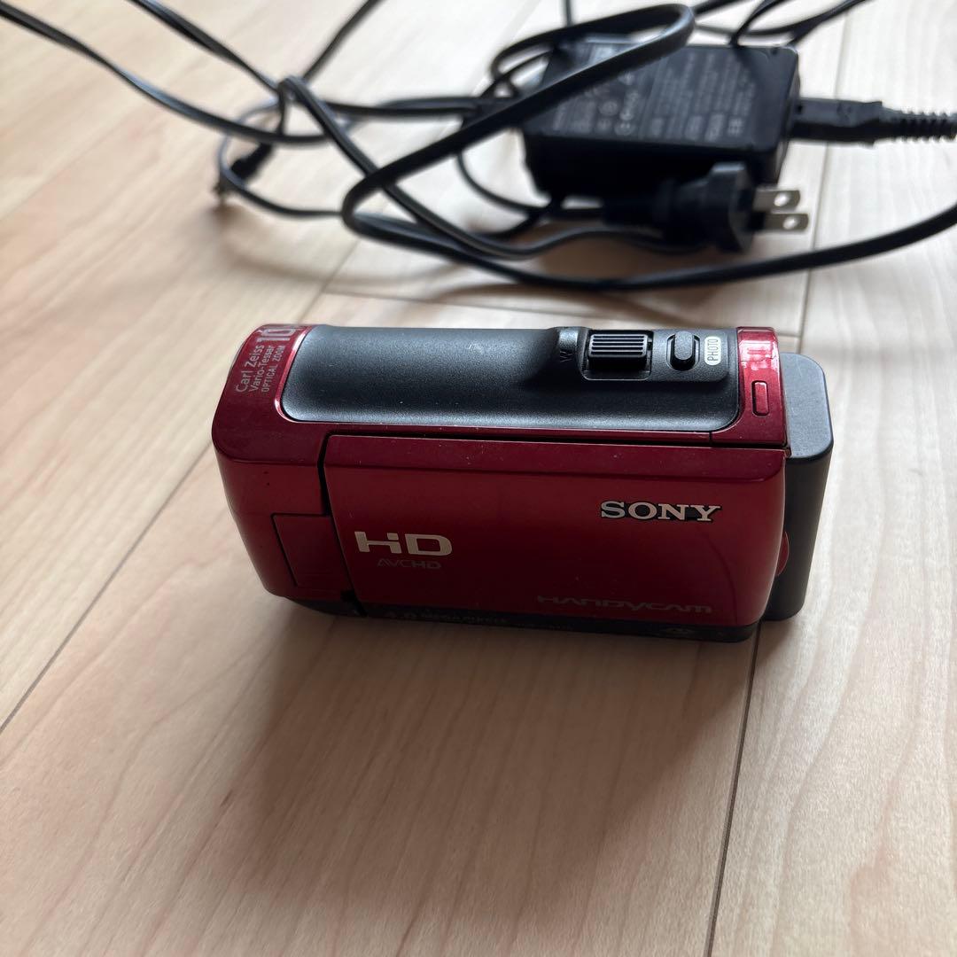 【値引き】SONY HD ビデオカメラ 本体 レッド　HDR-CX120