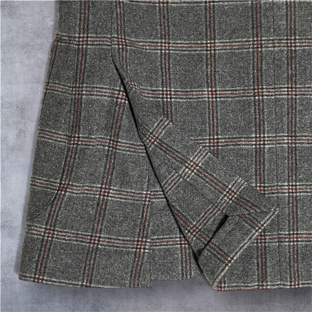 LARDINI ラルディーニ ウールテーラードジャケット チェック 46