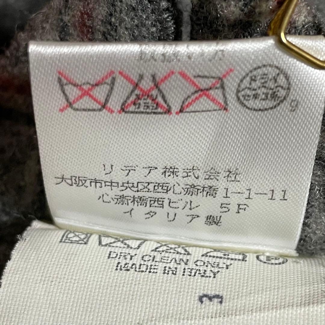 LARDINI ラルディーニ ウールテーラードジャケット チェック 46