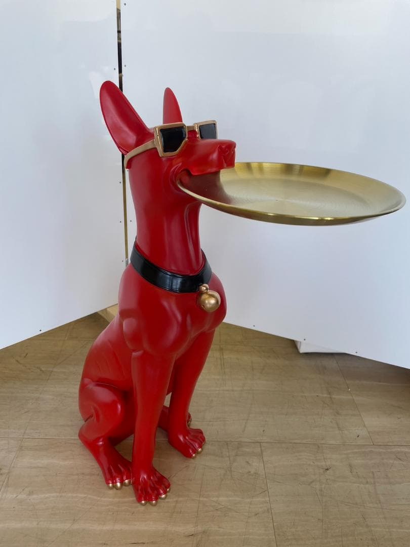 犬型　サイドテーブル　ミニテーブル　アニマル　動物　テーブル　机　オブジェ