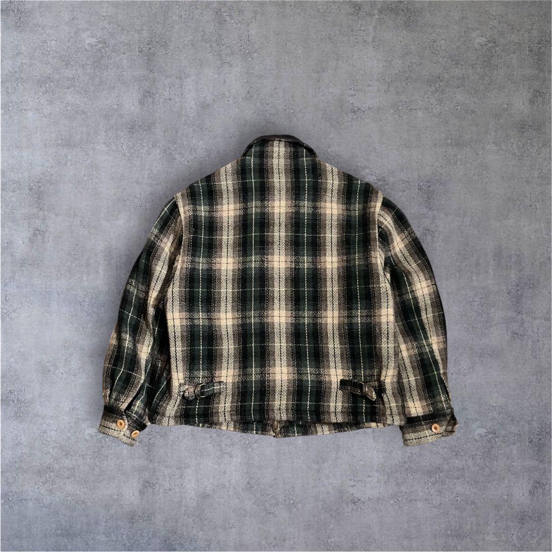 CHAPS RALPH LAUREN ウールチェックジャケット M 短丈 希少