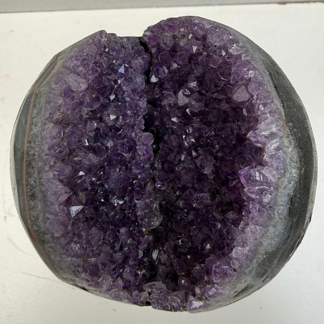 大きめ アメジスト 笑口 台座付き 天然石 パワーストーン