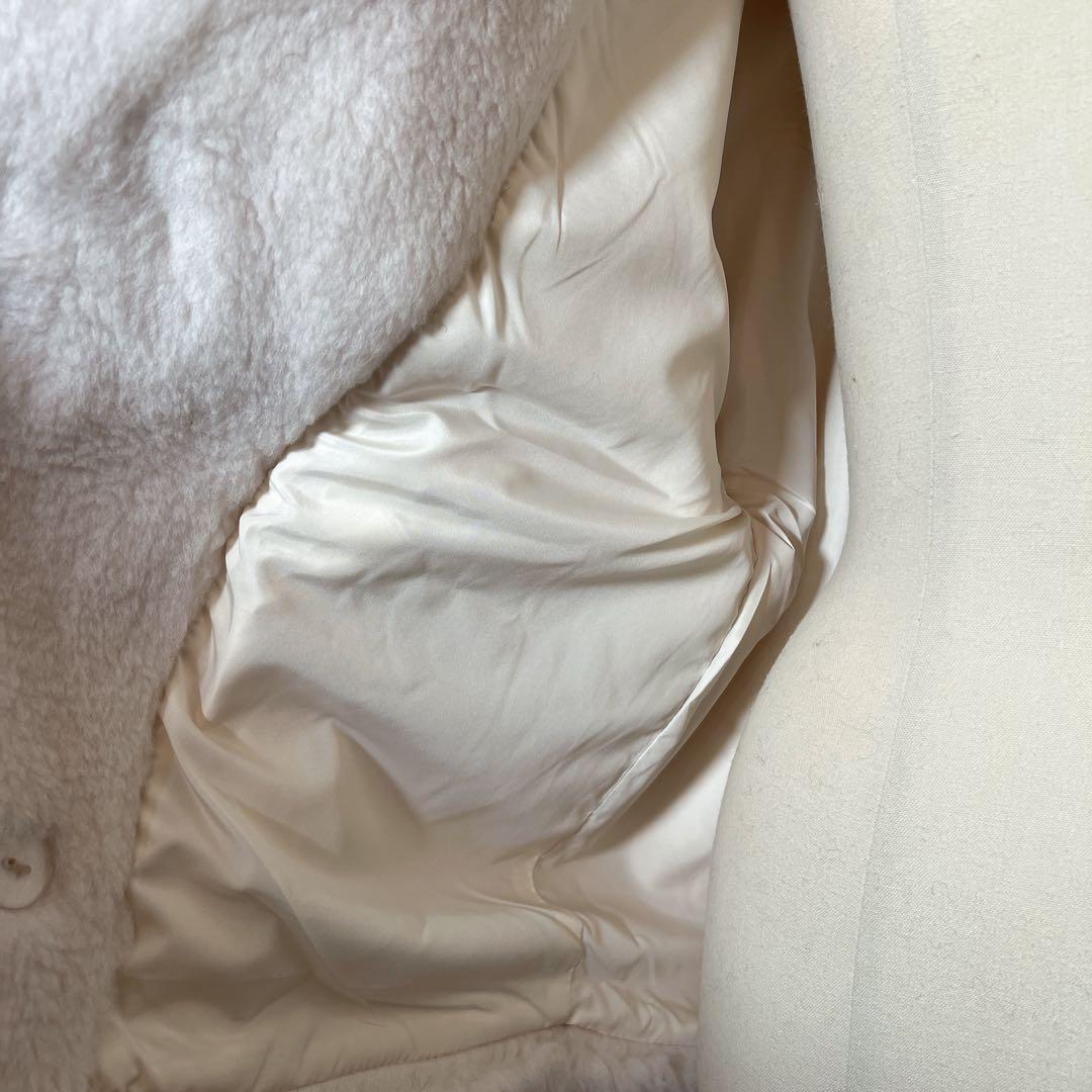 新品未使用 ベアテーラードコート テディベアホワイト