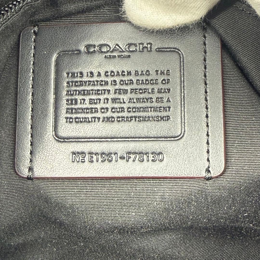 コーチ ボストンバッグ 2WAY ビジネスバック ブラック レザー F78130