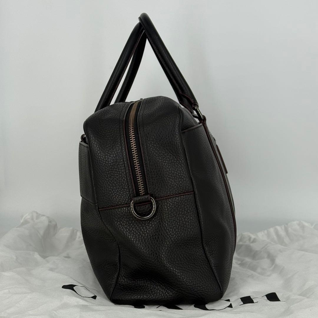 コーチ ボストンバッグ 2WAY ビジネスバック ブラック レザー F78130