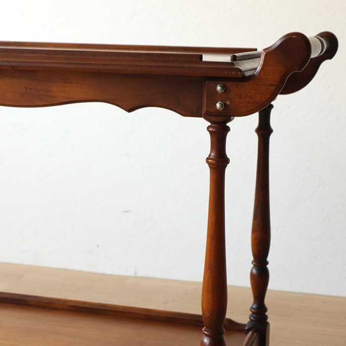 オールド カリモク コロニアル キッチンワゴン レトロ 木製