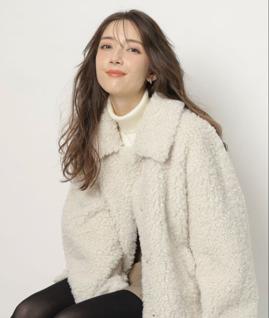 Apuweiser-richeステンカラーボアコート