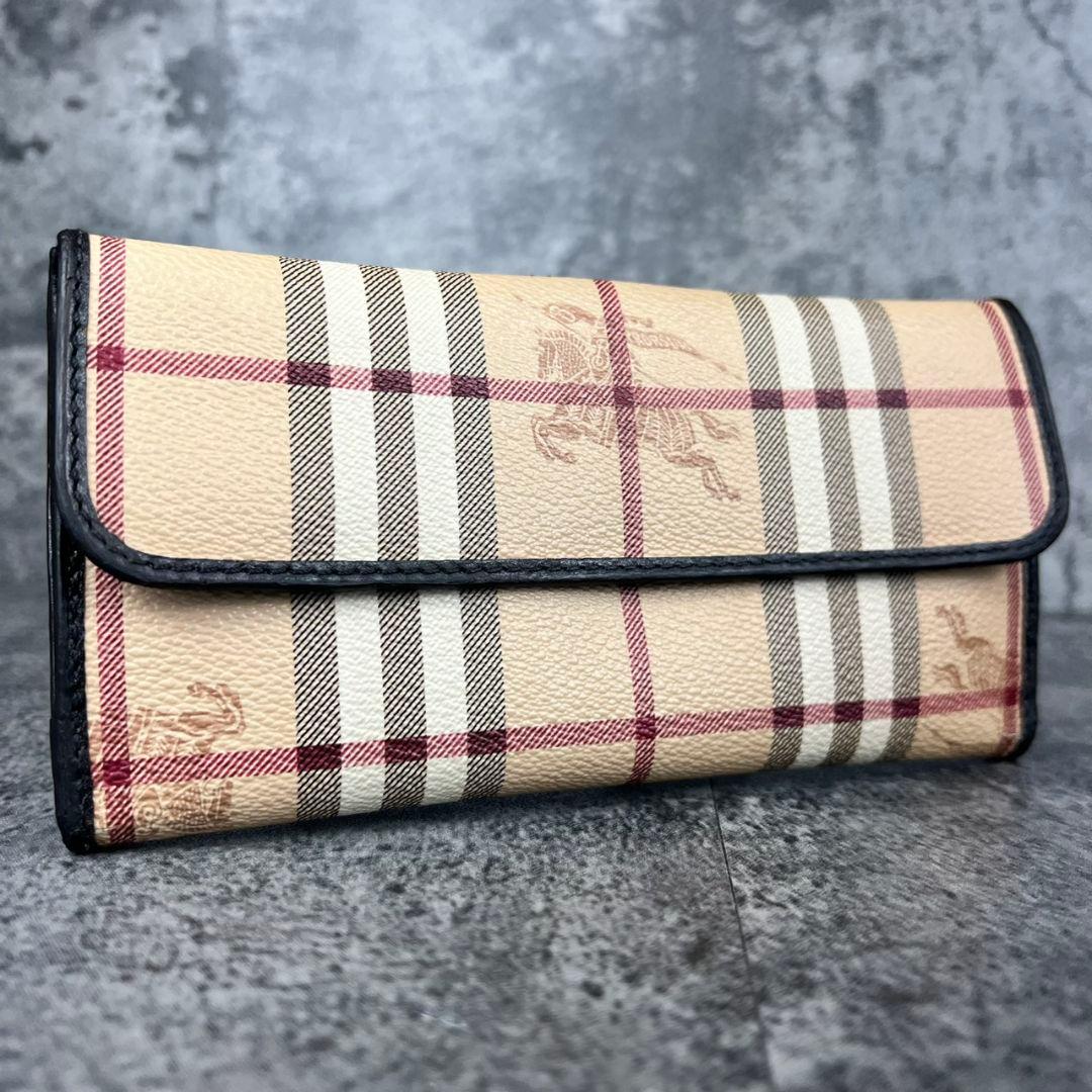 BURBERRY ノバチェック ホースロゴ 長財布