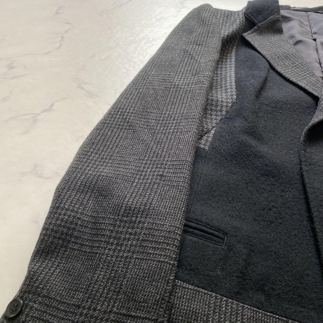 Y's パッチワーク 異素材切替 テーラードジャケット サイズ2