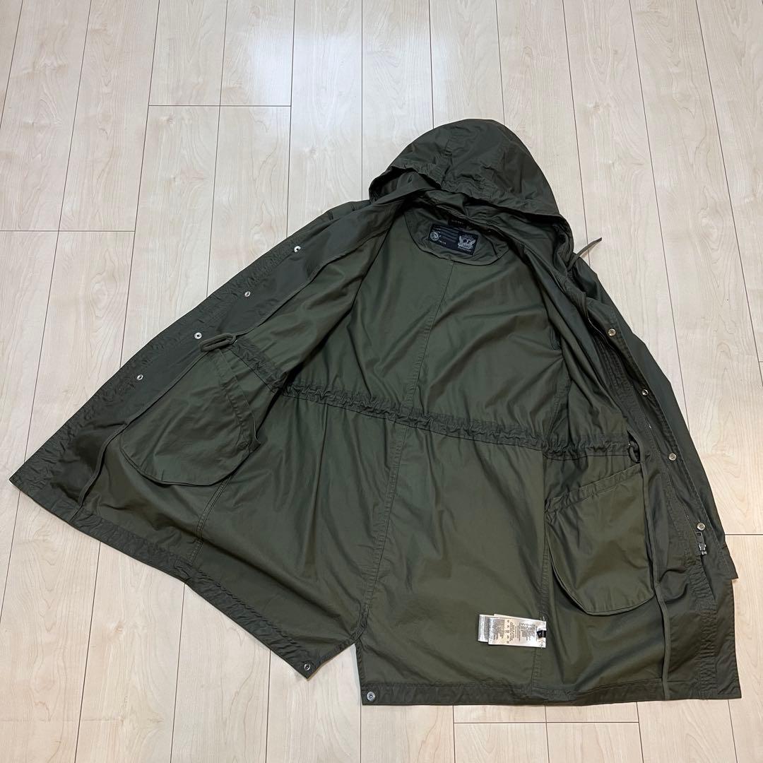 【DIESEL】フーデッドコート L カーキ オリーブ コットン100%