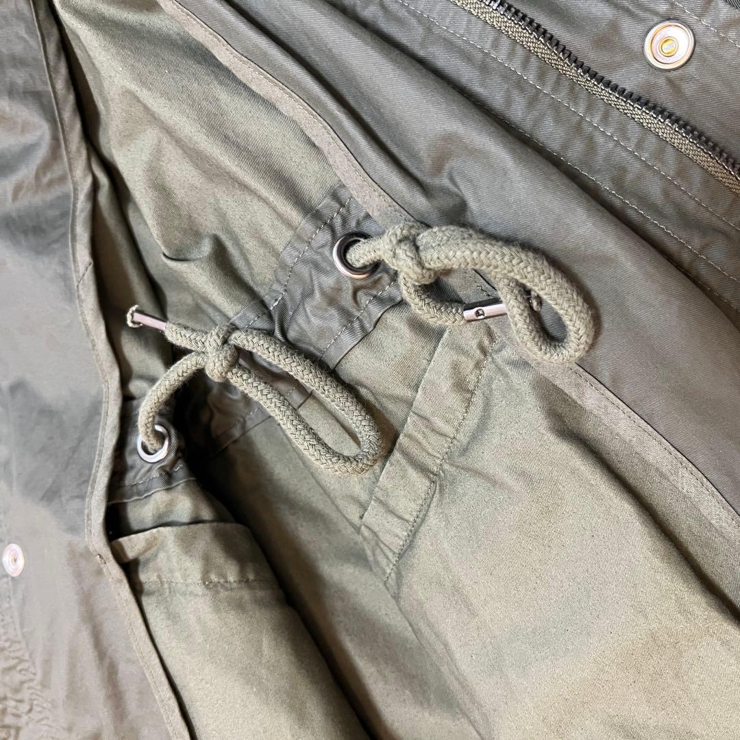 【DIESEL】フーデッドコート L カーキ オリーブ コットン100%