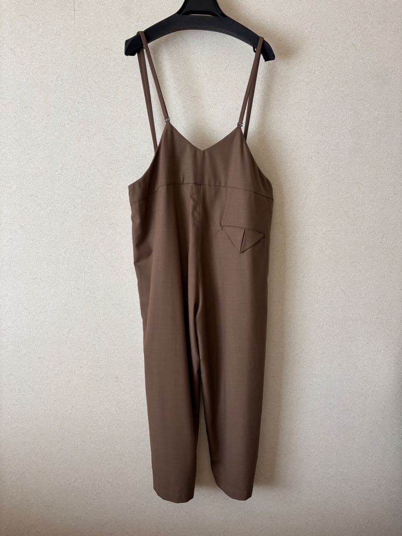 NO CONTROL AIR 梳毛ウール＆ポリエステル 2タックサロペット