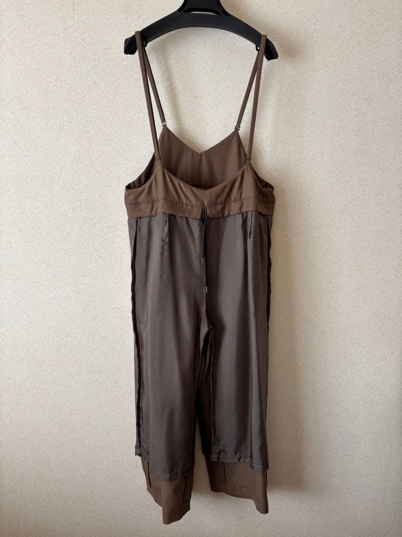 NO CONTROL AIR 梳毛ウール＆ポリエステル 2タックサロペット