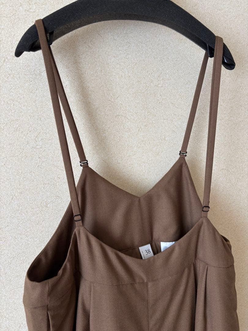 NO CONTROL AIR 梳毛ウール＆ポリエステル 2タックサロペット