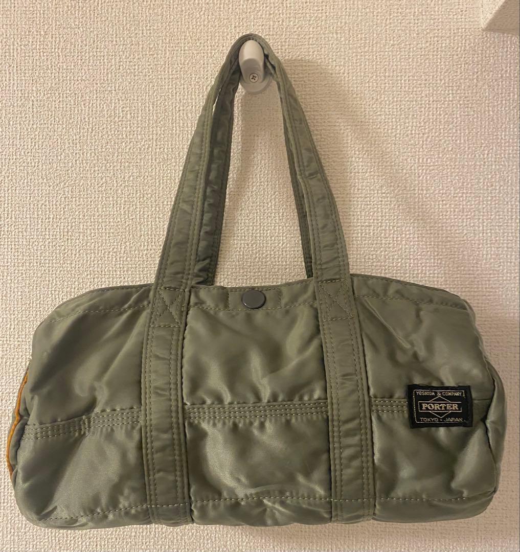 美品！廃盤品レア☆PORTERポーター タンカー ミニボストンバッグSセージ☆