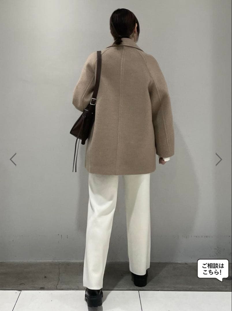 新品 ADAM ET ROPÉ FEMME ウールボンディングミドルコート