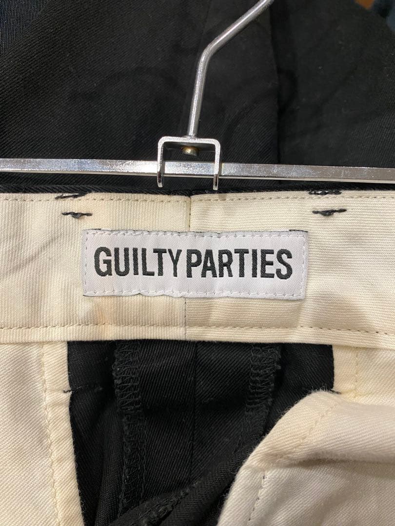 WACKO MARIA DOUBLE PLEATED TROUSERS チノL黒