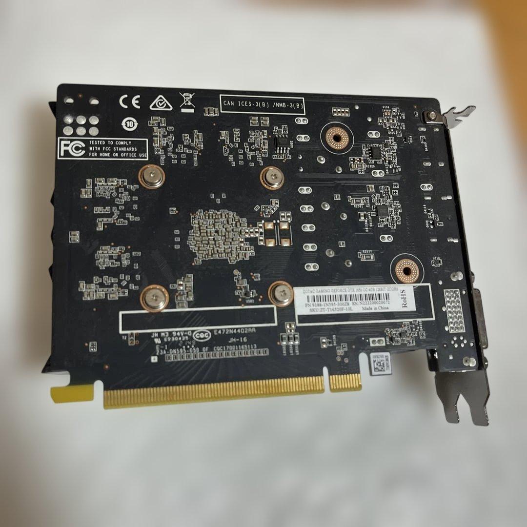 【ジャンク】ZOTAC GTX1650 OC 4GB GDDR6 グラボ