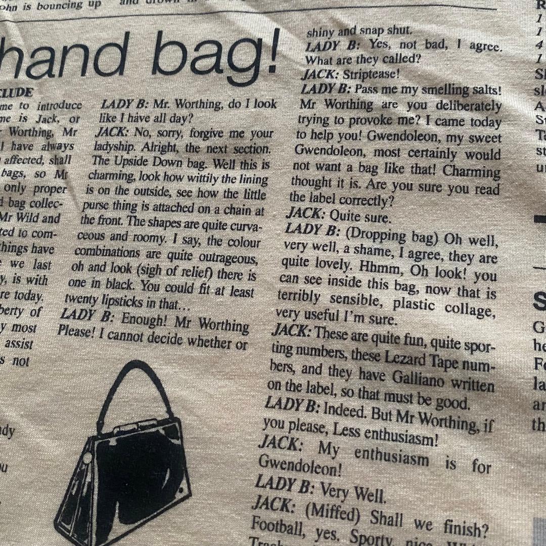 【John Galliano】Newspaper Camisole