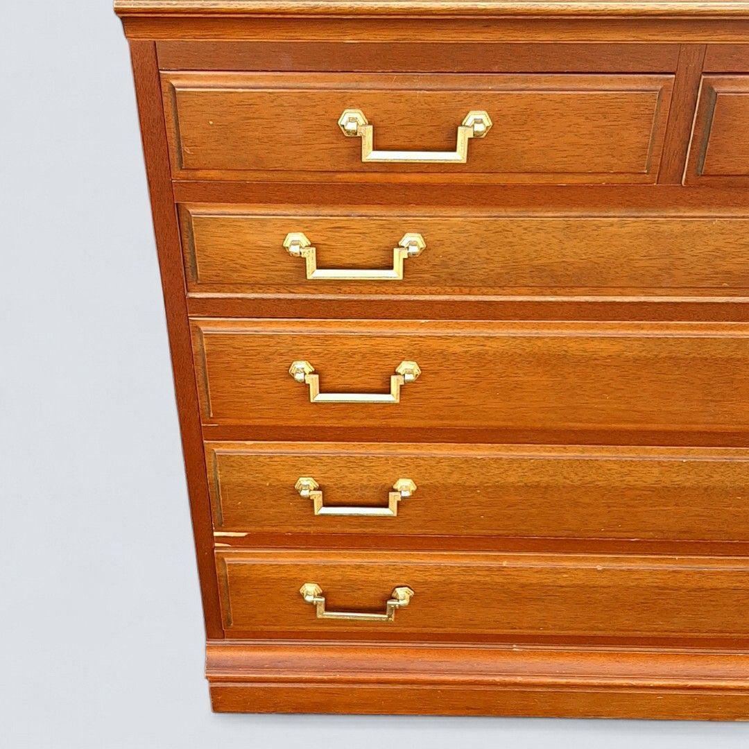 廃盤希少　マルニ木工 地中海 チェスト80 5段6杯 マホガニー maruni