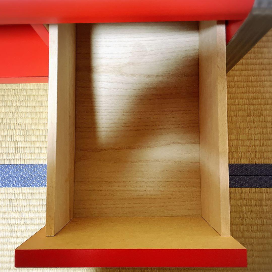 （廃盤）スペースエイジ　レグナテック　テレビボード　赤　レトロポップ　白井産業