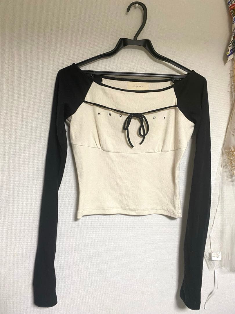 ぽ*様 【正規品】andmary Alma ribbon tops black