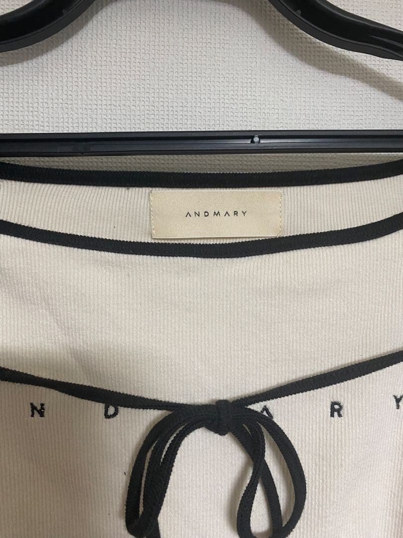 ぽ*様 【正規品】andmary Alma ribbon tops black