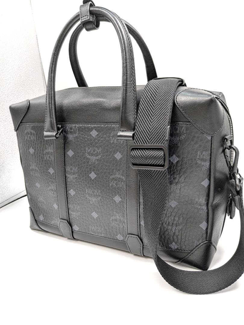 極美品✨ ＭＣＭ 2wayバッグ ヴィセトス レザー ブラック 0KQ