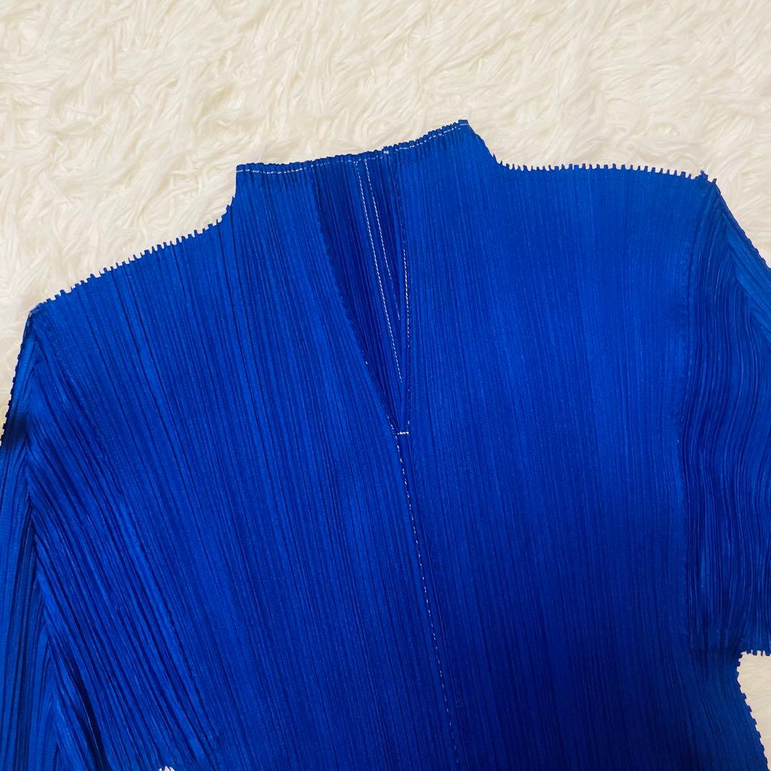 【美品】Lサイズ　イッセイミヤケ プリーツプリーズ パープル系 カットソー