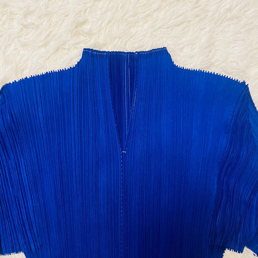 【美品】Lサイズ　イッセイミヤケ プリーツプリーズ パープル系 カットソー