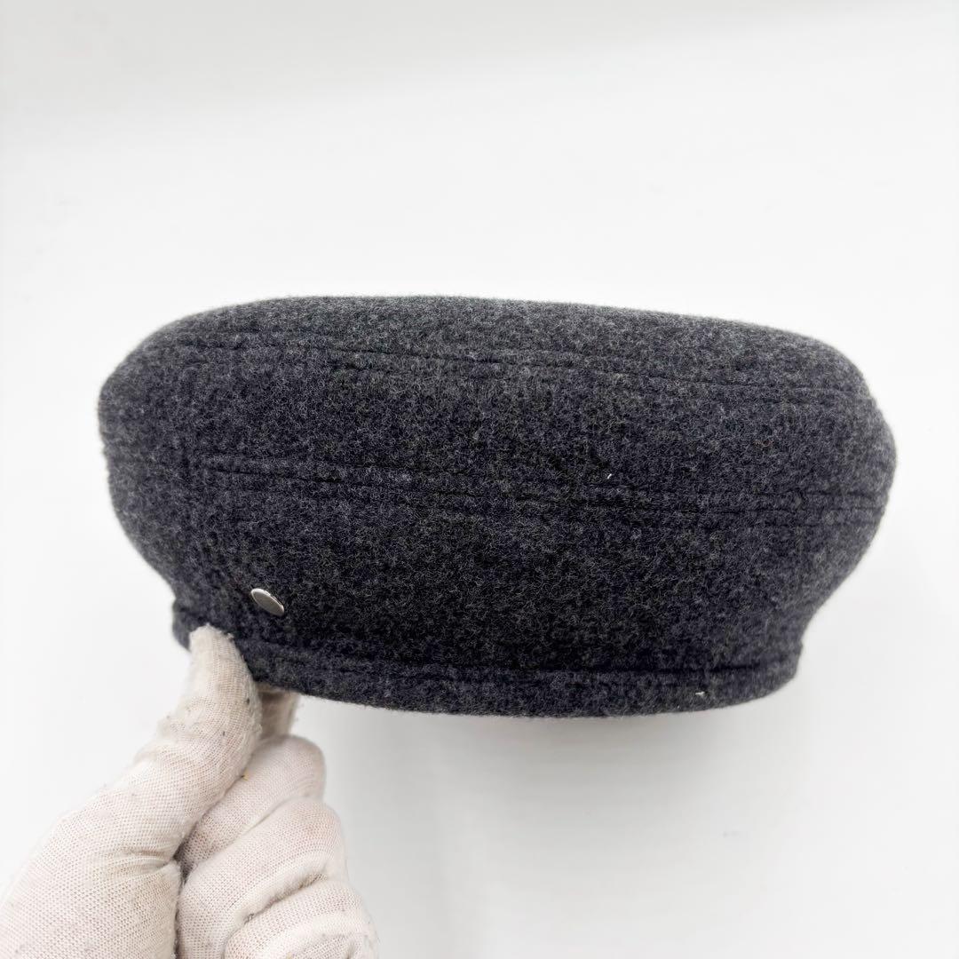 エルメス ベレー帽　サントノーレ カシミヤ セリエボタン　サイズ58